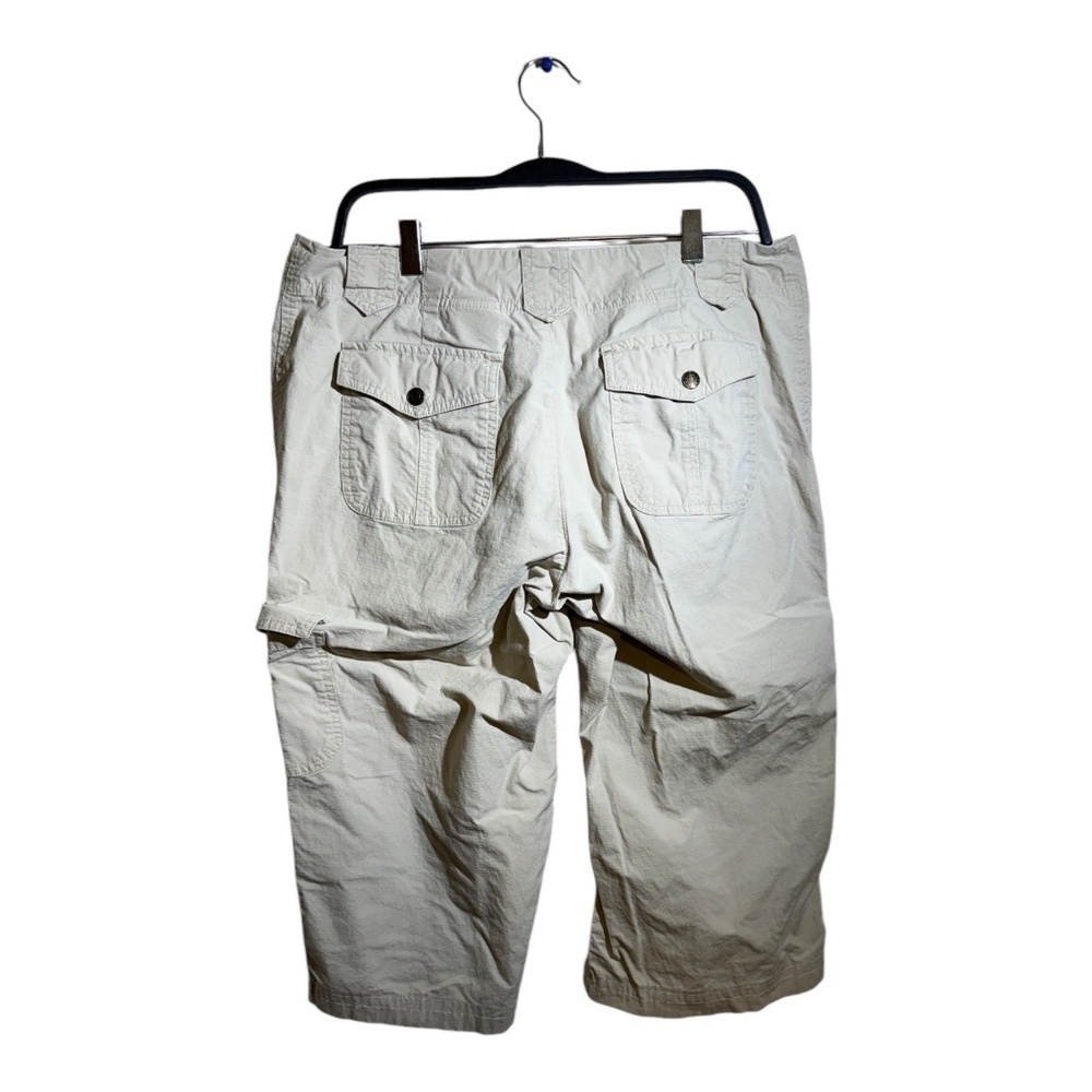 Eddie Bauer Womens Vashon Fit Rip Stop Capri Pants Beige Size 12 Gorpcore - Picture 13 of 14